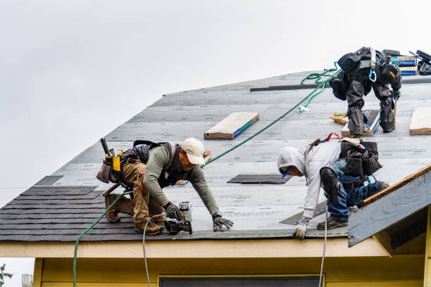Professional Roof Installation technician working in Wassaic, NY